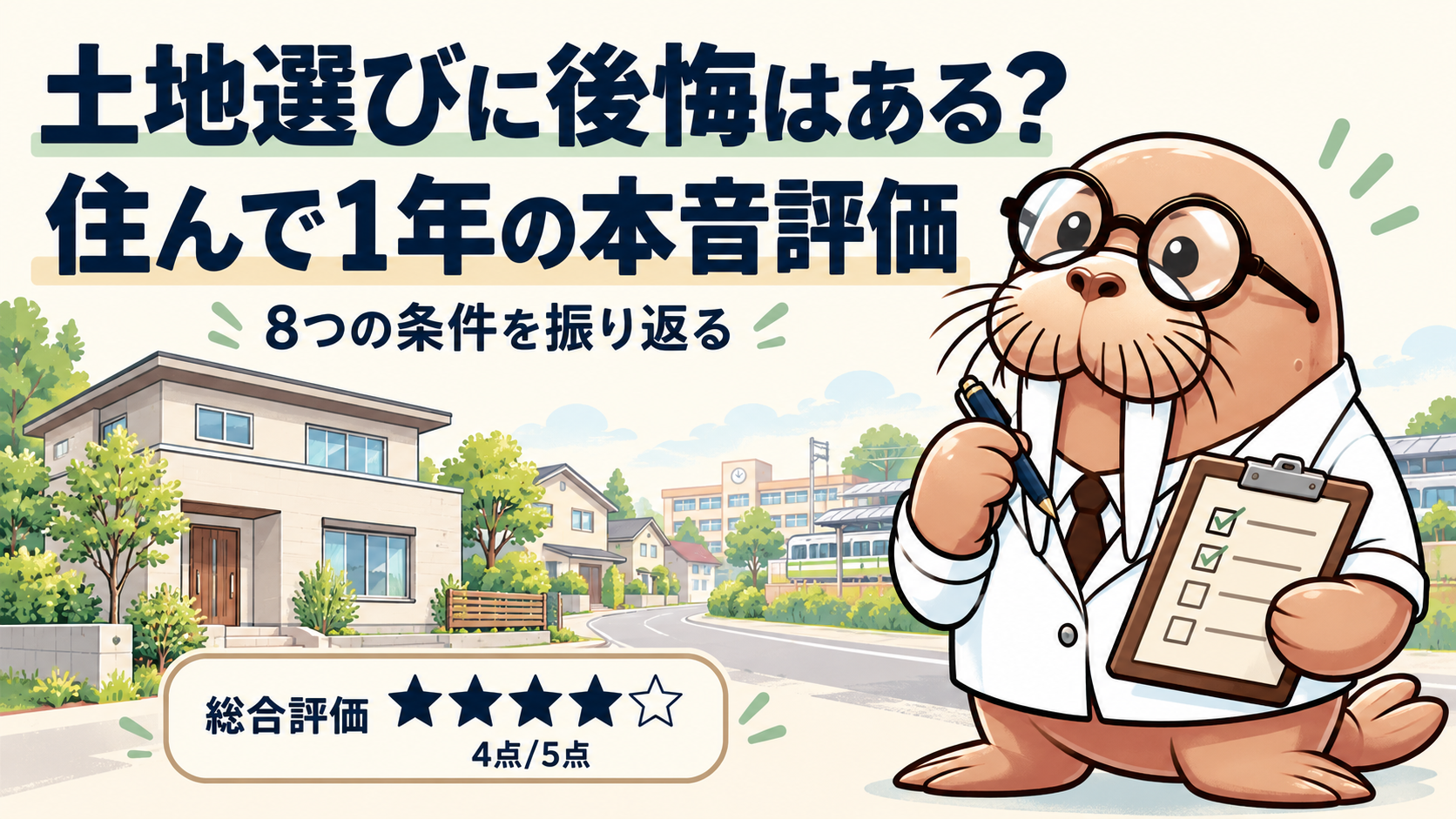 土地選びに後悔はある？住んで1年、購入前の8つの条件を正直に評価【第26室】